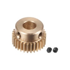 0.5 Mod 30T 6mm Bore 16mm Outer Dia Brass Motor Rack Pinion Gear with Screws picture