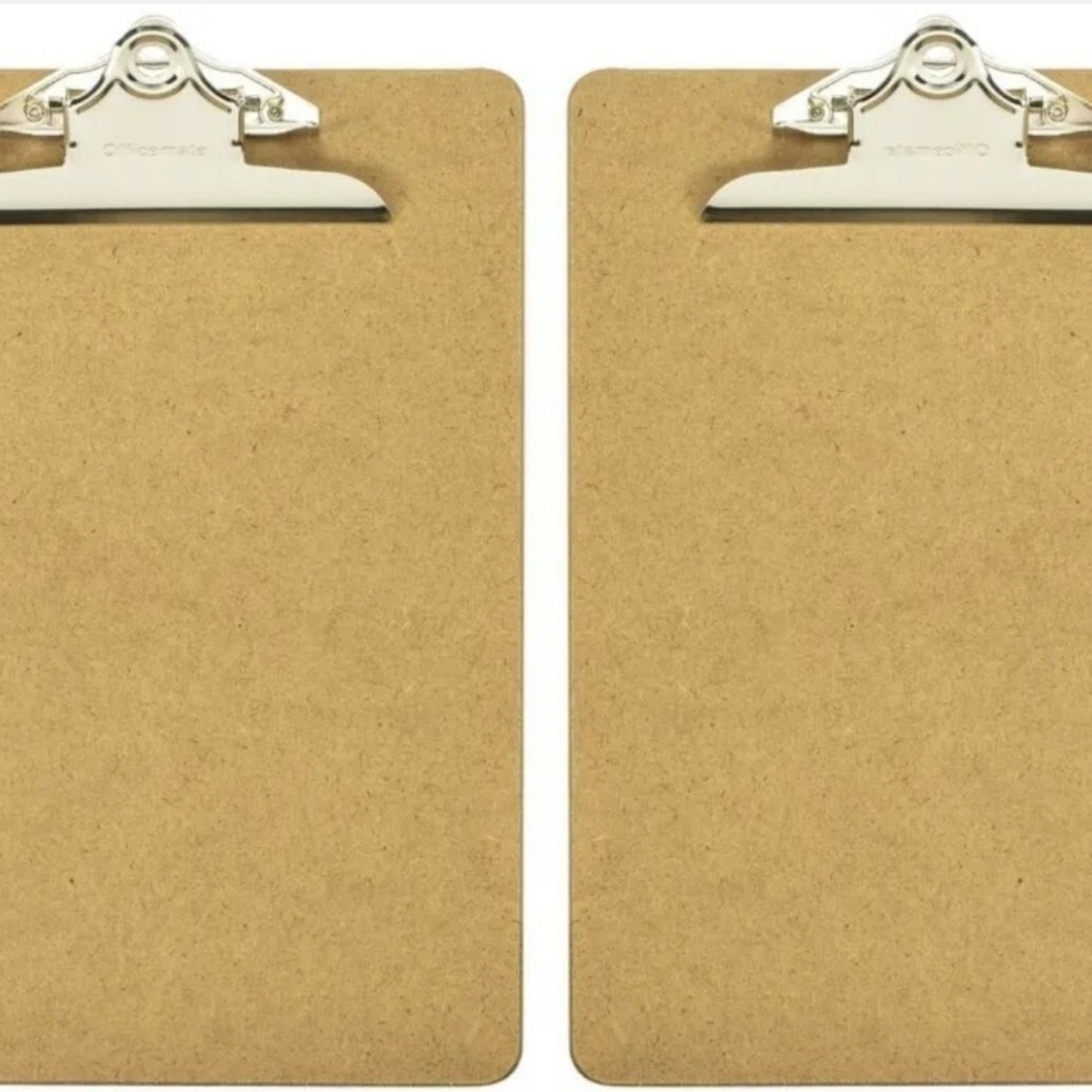Officemate Recycled Wood Clipboard, Letter Size, Recycled, 2 Clipboard (83100)