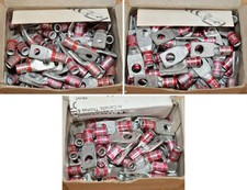 240+ T&B Red Die 21 Compression Lug for Copper Cables #8 AWG One Hole Peep picture