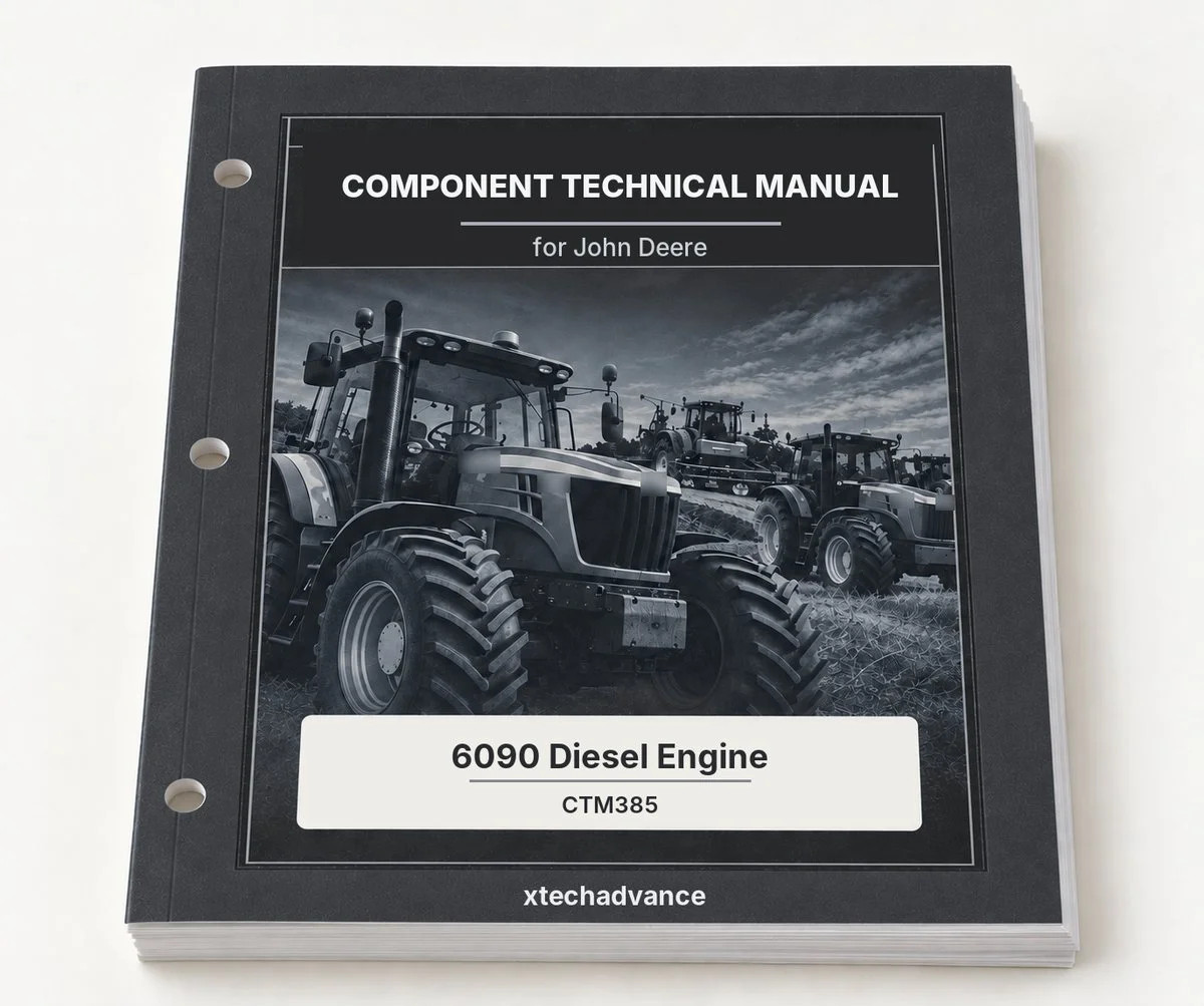 Component Technical Manual fits John Deere 6090 Diesel Engine CTM385