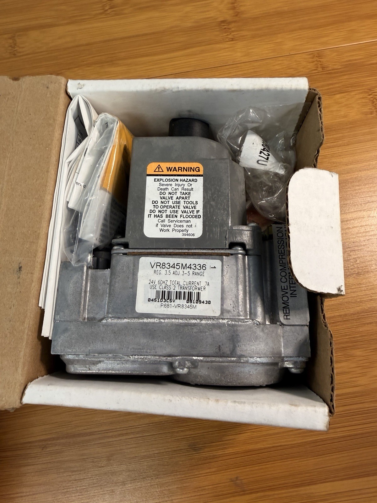 Totaline Carrier P681-VR8345M Gas Control VR8345M 4336