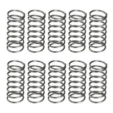 10Pcs Compression Spring 7mm OD 0.6mm Wire Size 15mm Free Length Silver picture