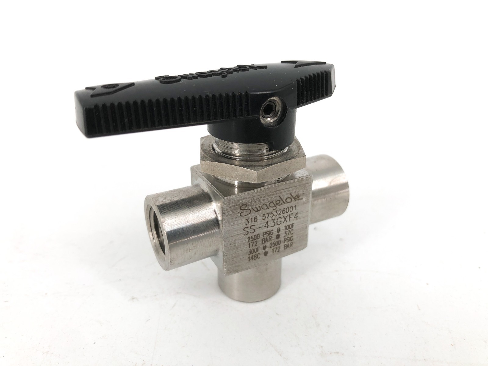 New Swagelok SS-43GXF4 Female Ball Valve Stainless Steel 2500psig - No Box New Swagelok SS-43GXF4 Female Ball Valve Stainless Steel 2500psig - No Box