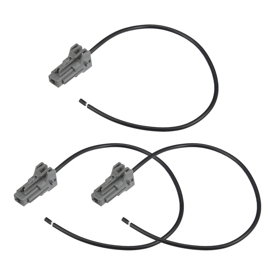 3-Pack Starter Motor Solenoid Connector Pigtail Plug Harness - Compatible with H
