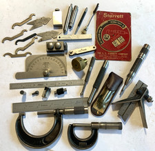 Vintage Machinist Gage & Tool Bundle Starrett, General, Mitutoyo, Craftsman more picture