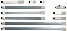 Mitutoyo 137-214 Tubular Vernier Inside Micrometer, Extension Rod Type, 2-40