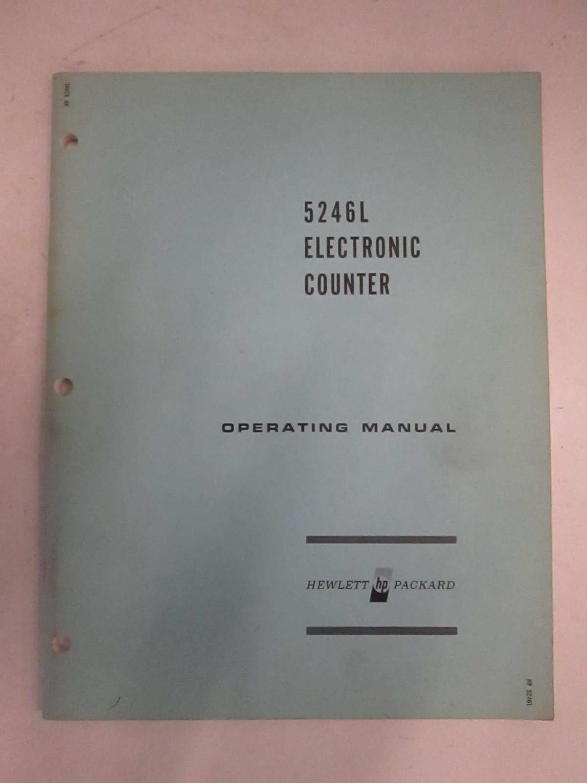 HP 5246L Electronic Counter Operating Manual, Used