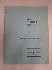 HP 5246L Electronic Counter Operating Manual, Used picture