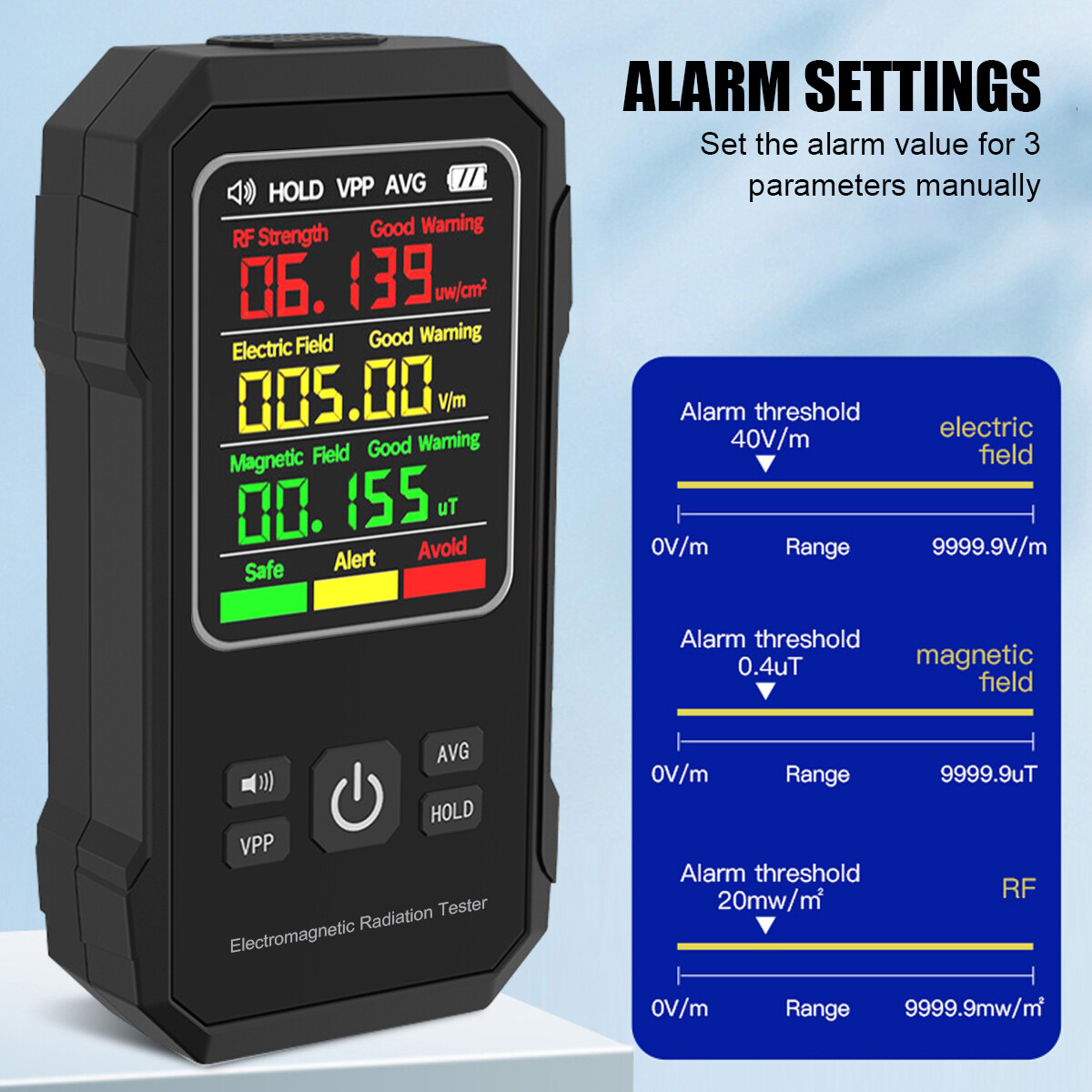 Portable Nuclear Radiation Detector GM Geiger Counter Tube β γ X-Ray Dosimeter