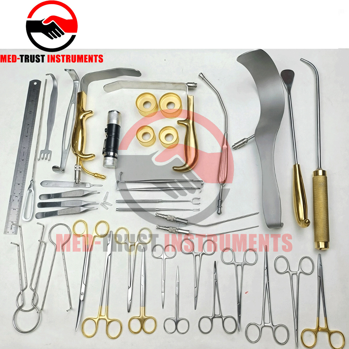Breast Augmentation Set Of 40 Pcs Plastic Surgery Surgical Instrument Breast Augmentation Set Of 40 Pcs Plastic Surgery Surgical Instrument