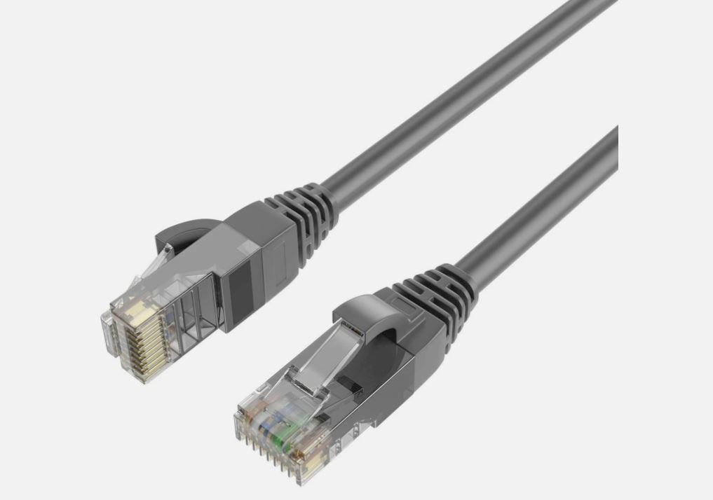 QualGear 200 ft. CAT 6 High-Speed Ethernet Cable - Gray
