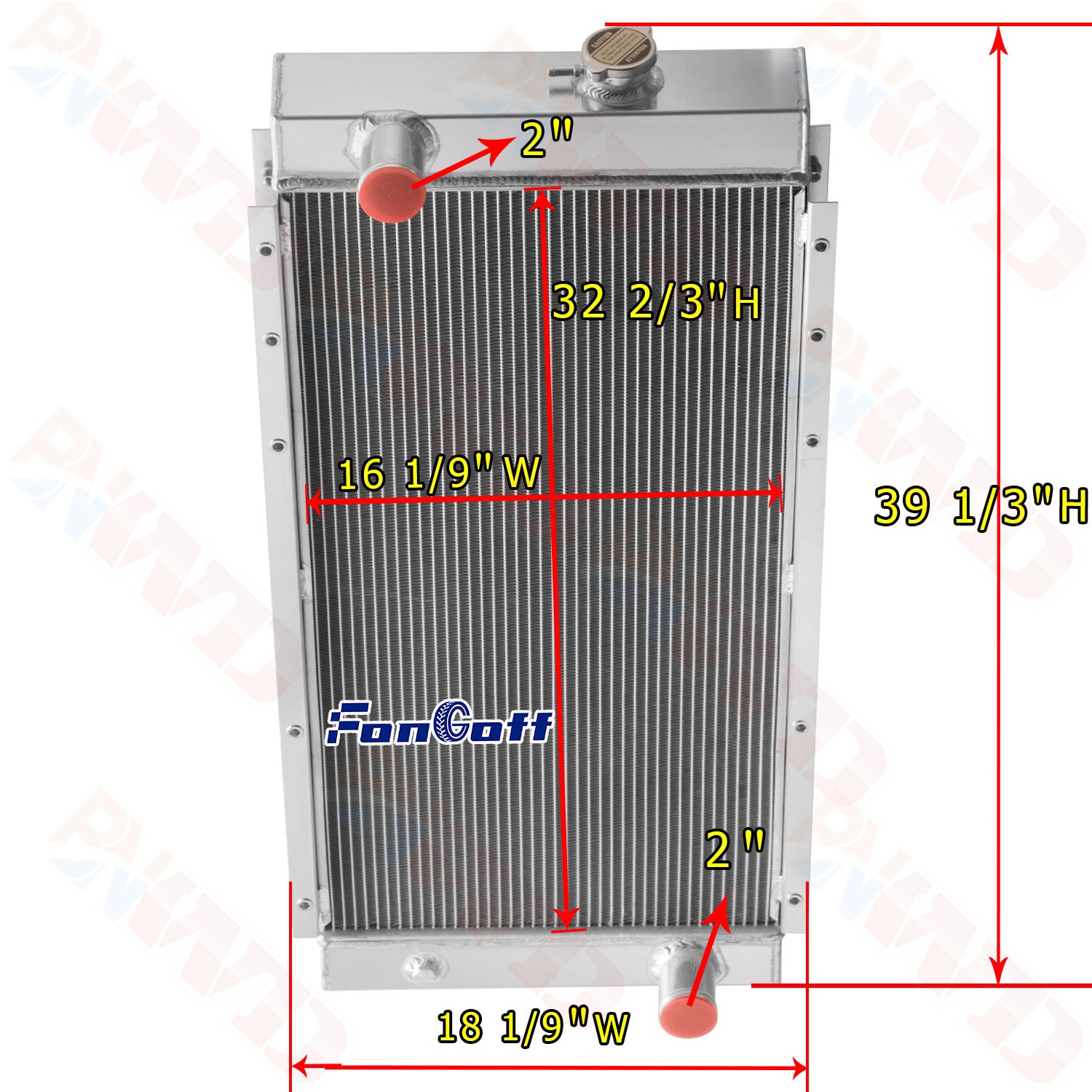 2040996 4 Row Aluminum Radiator For Caterpillar CAT E320C 320C 320CL Excavator