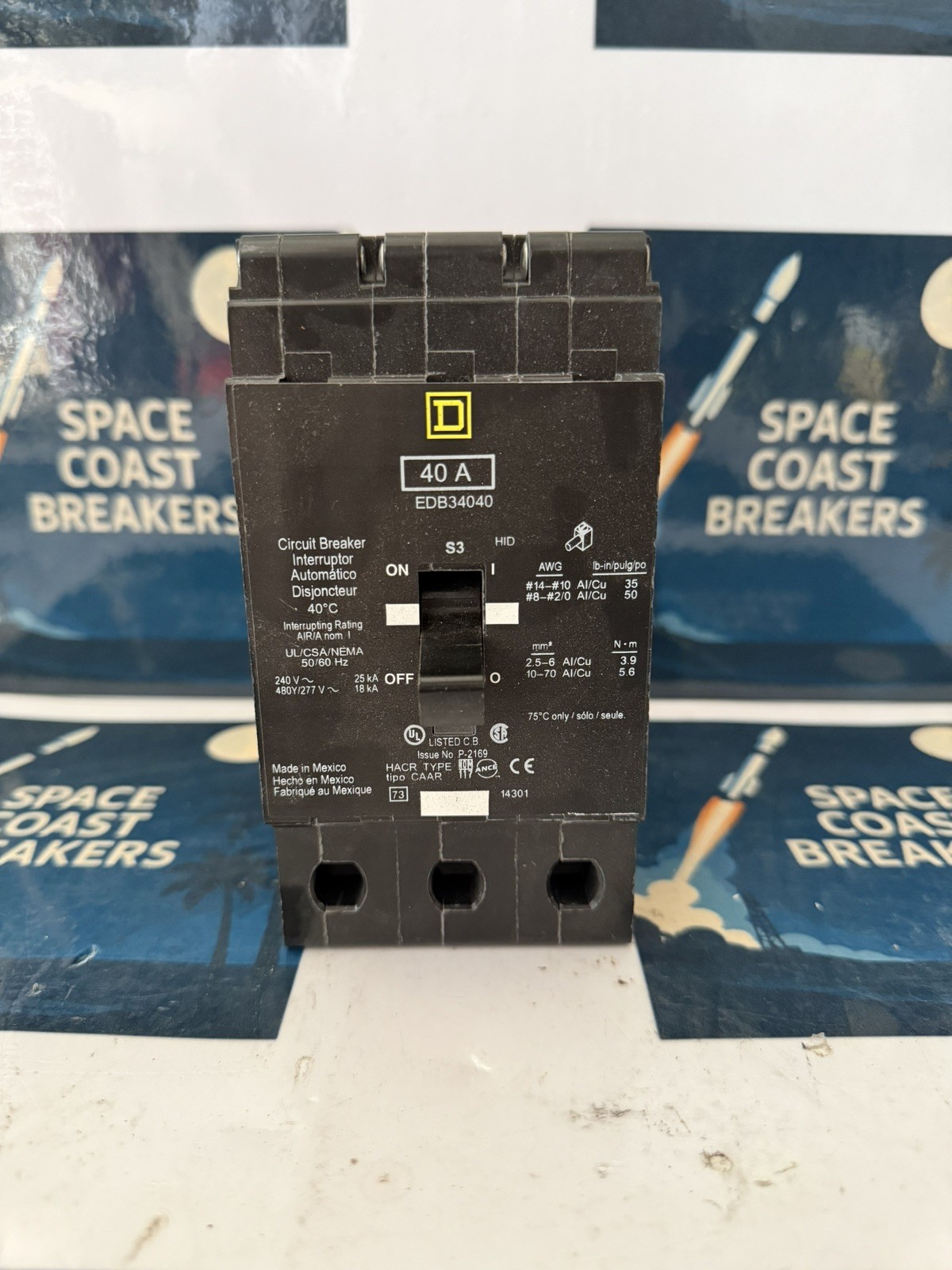 *NEW* Square D EDB34040 Circuit Breaker *NEW* Square D EDB34040 Circuit Breaker