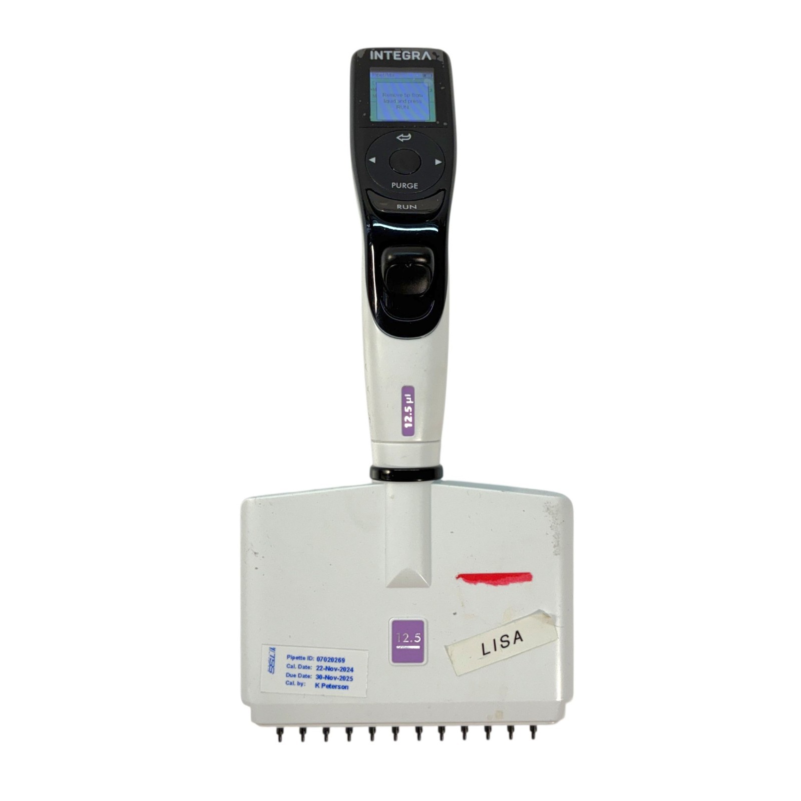 INTEGRA VIAFLO 4631 12-Channel Electronic Pipette 0.5-12.5 ul Tested-power on