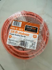 Cerrowire 10/2 NM-B Copper Electrical Wire 25 FT Orange 600V Indoor w/Ground picture