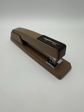 Vintage Swingline Stapler Avocado Brown Tan MCM Retro Office Decor USA picture
