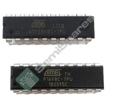 100 pcs. ATMEL MICROCHIP ATF16V8C-7PU PROGRAMMABLE LOGIC DEVICE (PLD) IC 20-PDIP picture