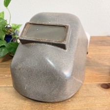 Vintage Welding Helmet RARE HOBART BROTHERS? Hard Hat 1950s Steampunk Halloween picture