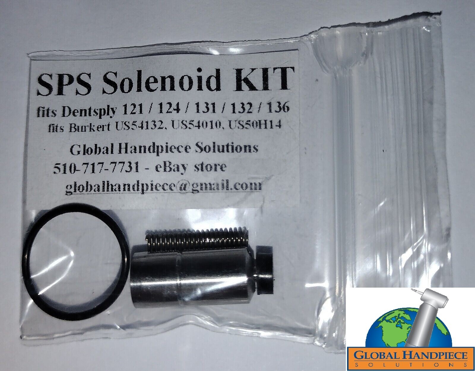 Solenoid Repair kit for Dentsply Cavitron 124 131, 132, 121, 136, 137, 310, 1000