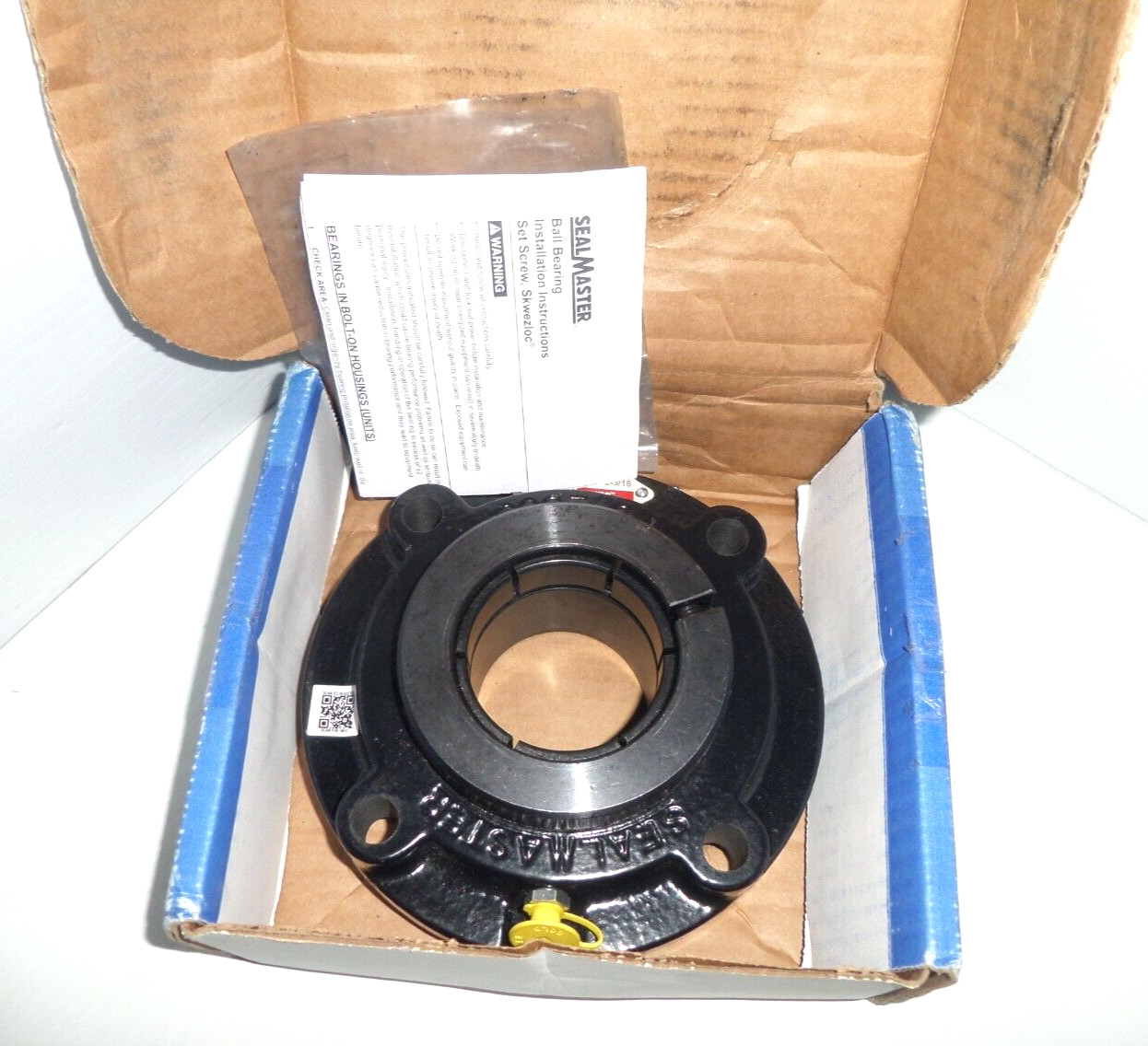 ⭐NEW IN BOX⭐ Sealmaster SFC-35T Four Bolt Flange bearing 2-3/16\