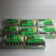 Lot of 8 Packs Scotch Magic Tape 6 Rolls Per pack-3/4 in x 650 in Per Roll picture