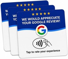 Bulk Lot NFC Review Tap Stand Acrylic Table Sticker for Google INS TikTok FB picture