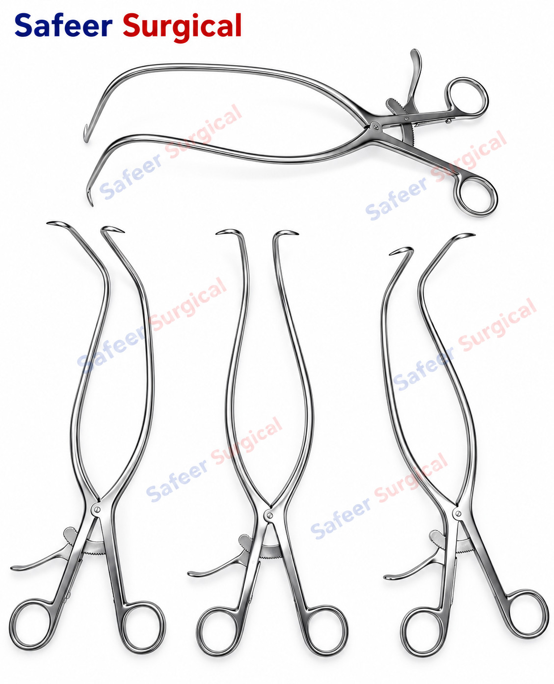 3PCS Gelpi Laminectomy Retractor 30cm Orthopedic Spine Surgical Stainless Steel