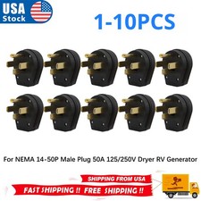 Lots of For NEMA 14-50P Male Plug 50A 125/250V Dryer RV Generator Plug 14-50 picture