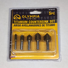 Olympia Tools Titanium Countersink Set 5pc 1/4-3/4 in MPN 400-508-0796 picture