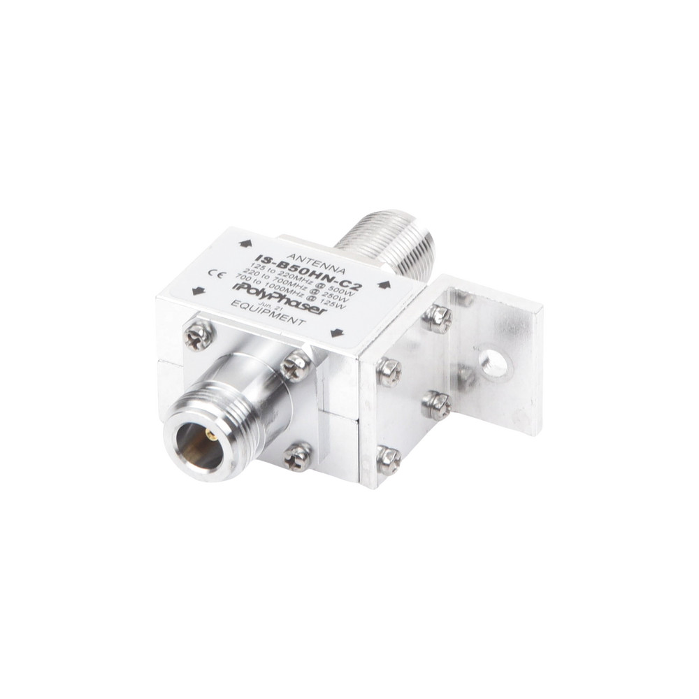 Polyphaser ISB50HNC2 Coaxial DC Block Protector High Power with Frontal Flange