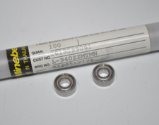 Lot/Tube of 100 NEW Minebea Mitsumi NMB L-940ZZ 4mm X 9mm X 4mm 4x9x4 Bearings picture