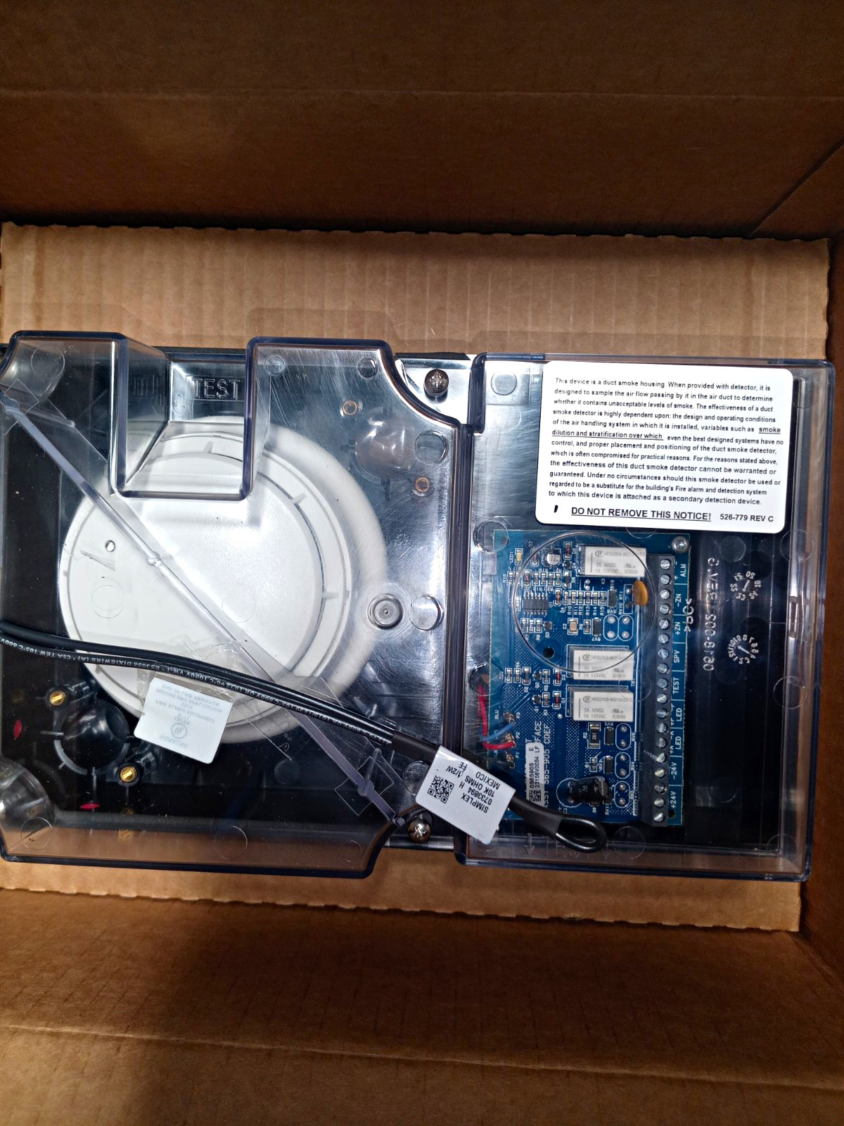 Simplex 4098 Air Duct Detector Housing  NIB