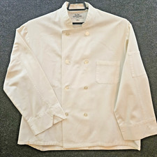 Pro Series Unisex Size XL Chef Jacket White Cotton Blend Pockets Mens Womens picture