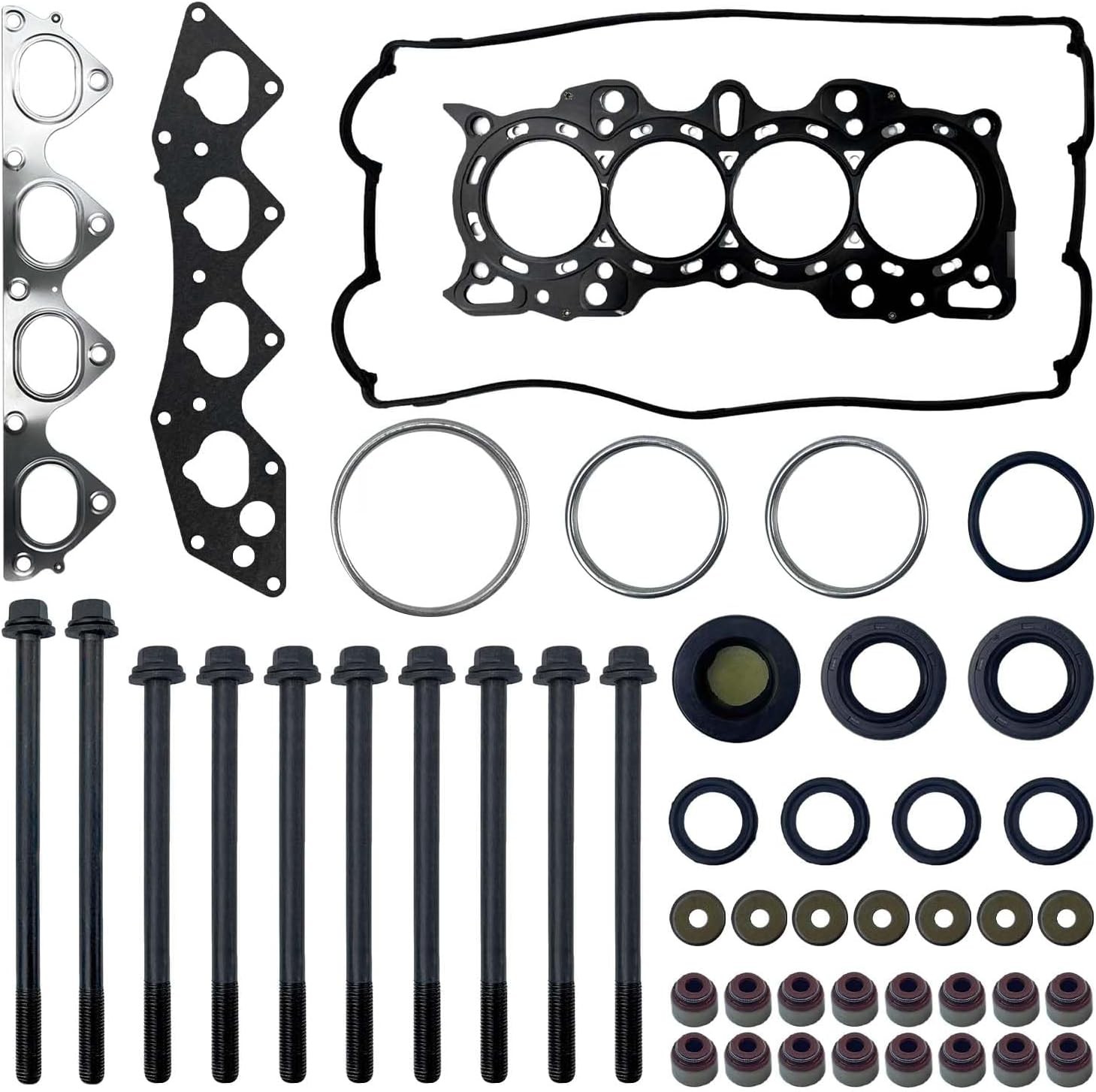 Complete Cylinder Head Gasket & Bolt Set (HS54255 + HBK215) Compatible