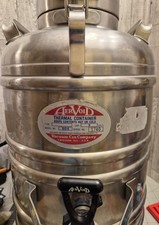 Vintage AerVoid 904 3 Gallon Thermal Liquid Carrier Stainless Steel Vacuum Can picture