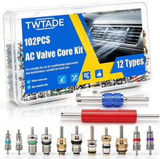 102Pcs Car Air Conditioner Valve Core Kit, R12 R134A Schrader Valve picture