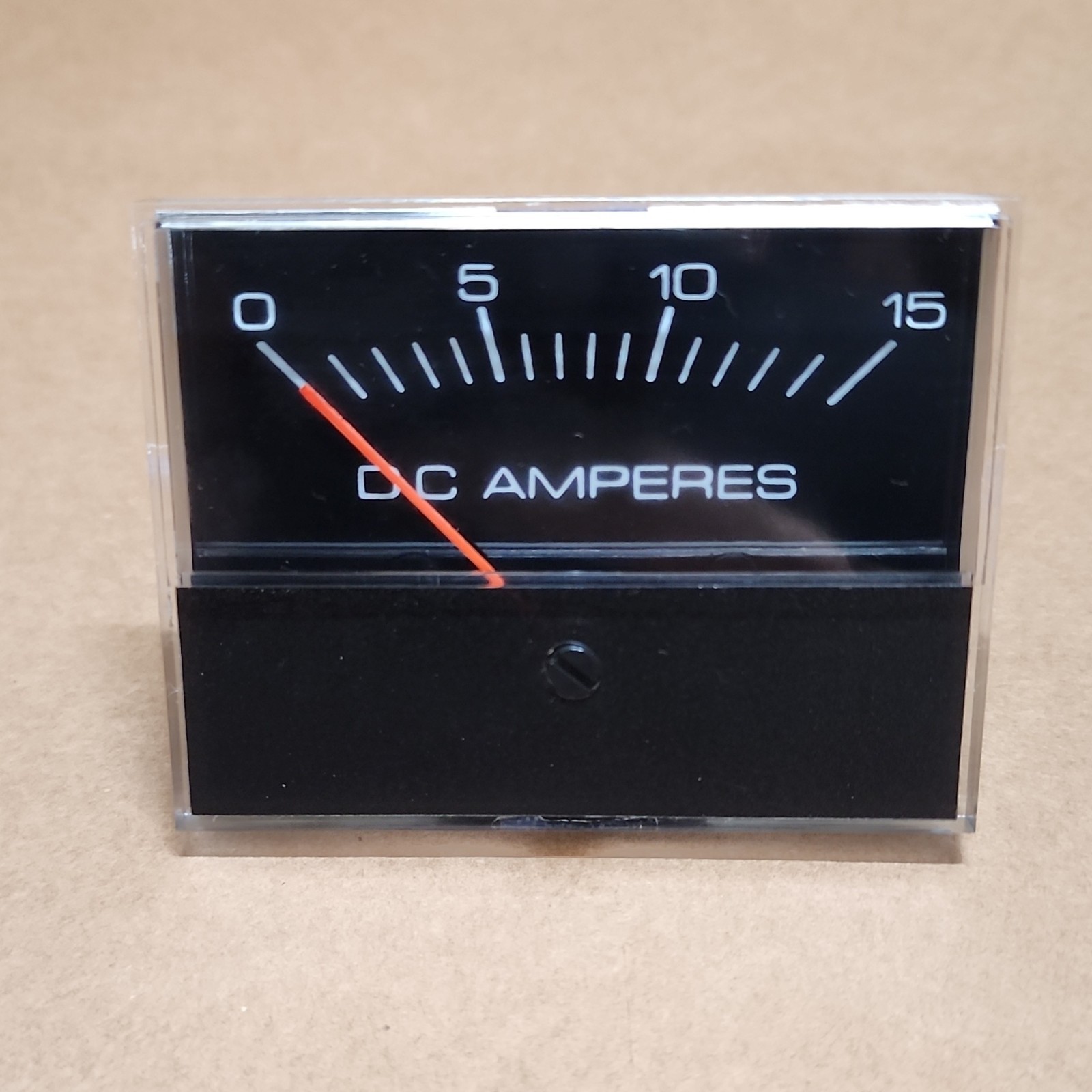 Analog Panel Meter DC Amperes Ammeter Gauge 0-15A Scale MPN DC AMPERES