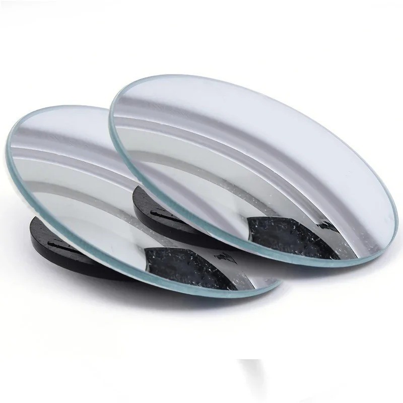2Pcs Rear View Mirror Blind Spot Mirrors Round HD Glass Convex 360° Side for Car