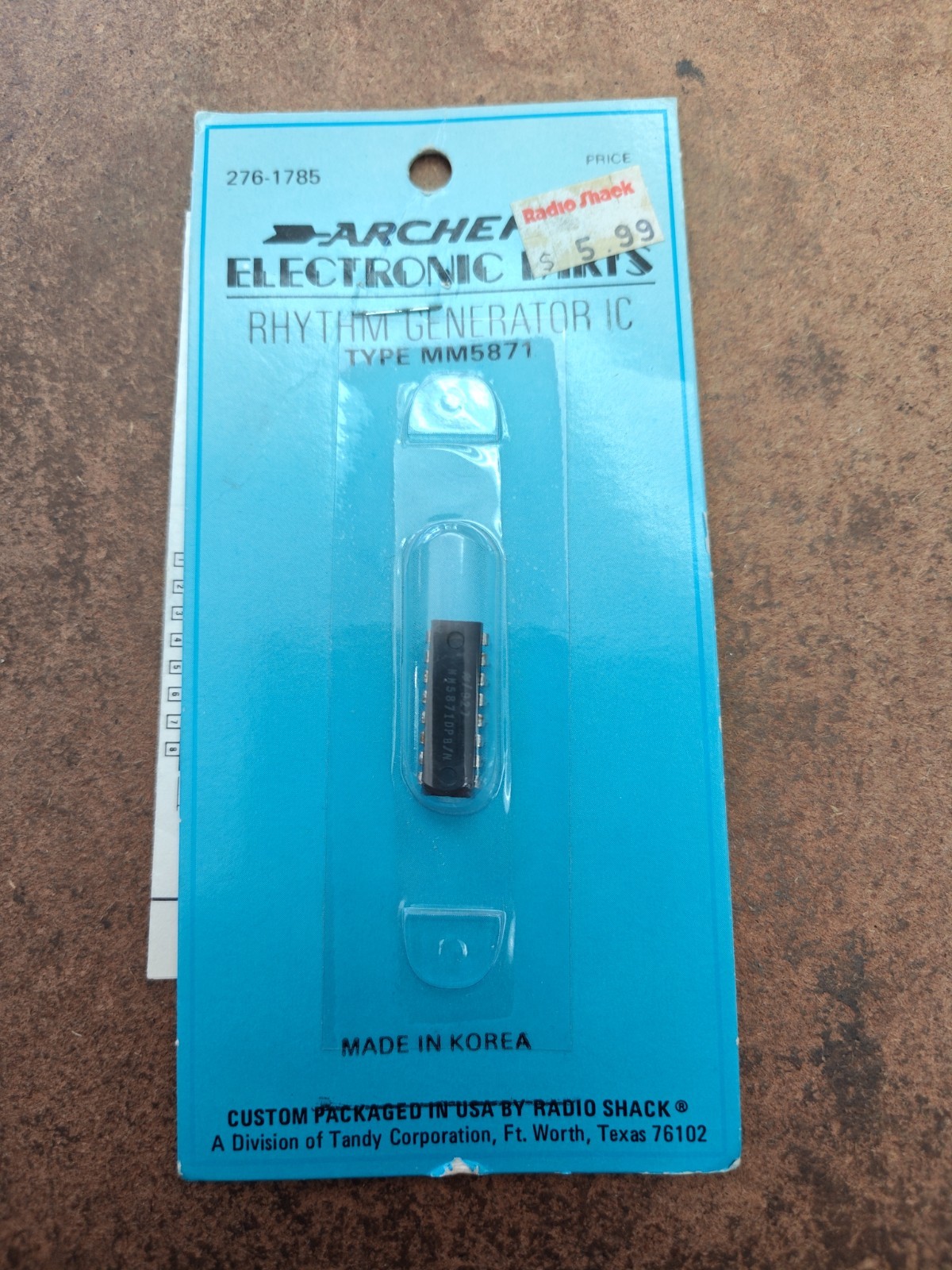 Vintage RadioShack Archer 276-1785 MM5871N Rhythm Generator IC NOS Sealed MM5871