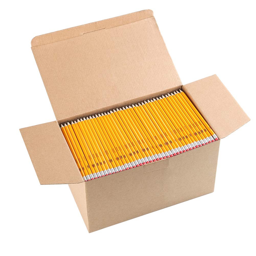Madisi Wood-Cased #2 HB Pencils Bulk, 1000 1 Count (Pack of 1000), Yellow Madisi Wood-Cased #2 HB Pencils Bulk, 1000 1 Count (Pack of 1000), Yellow