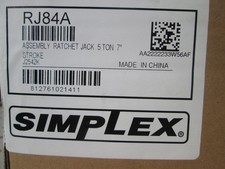 Simplex Mechanical Ratchet Jack, 5 ton Load, 14 in, 21 in, 7 In New  picture
