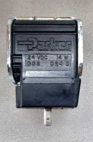 Parker CCS024D Solenoid Coil 24VDC 14W Super Coil with 1/2 inch inner DIN 43650