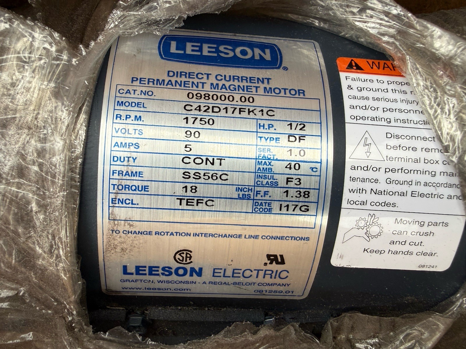 LEESON Electric Motor