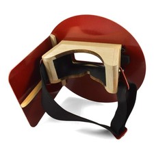 Wendy's Pancake Welding Hood Helmet Right Handed RED picture