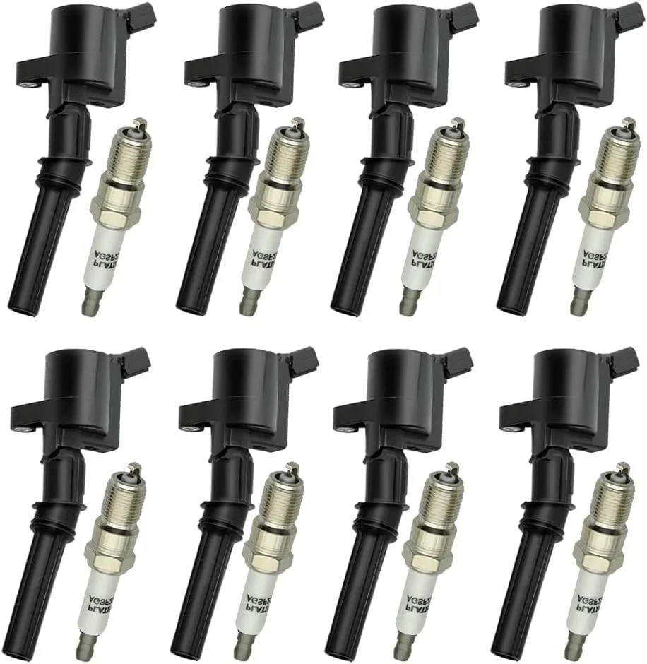 8x FOR Motorcraft Ignition Coil DG508 & Spark Plugs SP479 For Ford F150 4.6 5.4L