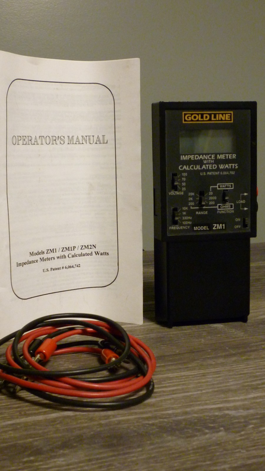 Pre-owned Goldline ZM1 Impedance Meter with Calculated Watts Pre-owned Goldline ZM1 Impedance Meter with Calculated Watts