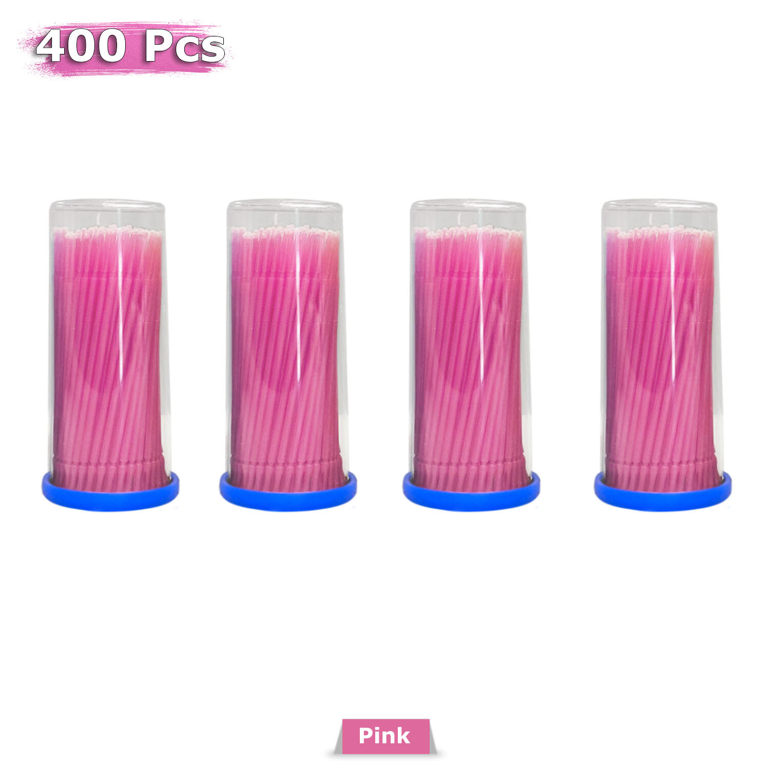 400 Microbrush Micro Brush Applicator Tips for Makeup Eyelash Dental Super Fine