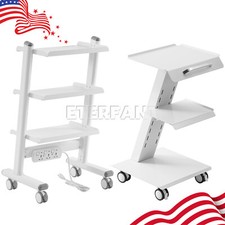 3 Layers Dental Trolley Cart Instrument Mobile Medical Tool with Built-in Socket picture