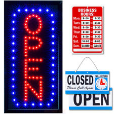 Vertical LED Neon Open Sign by Ultima LED: Bundle for Business, Includes 3 Signs picture