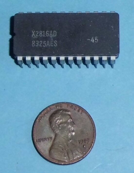 Vintage X2816AD Byte Alterable E2PROM  2048 x 8 Bit, 5 Volt Memory -NOS